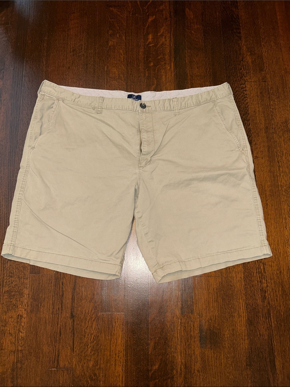 George Men's Flat Front Shorts - Khaki